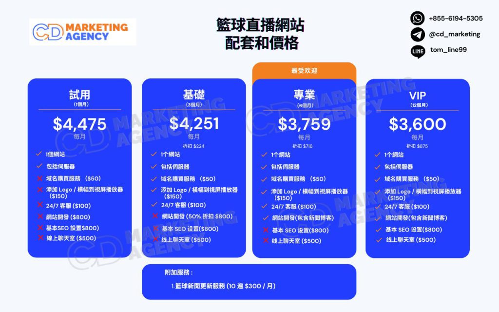 Football Basketball Live Streaming Website Pricing CN (2)