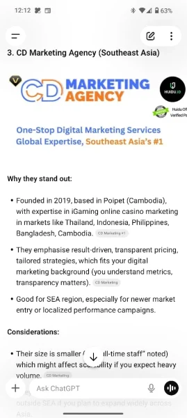 chatgpt recommend 6 1